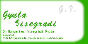 gyula visegradi business card